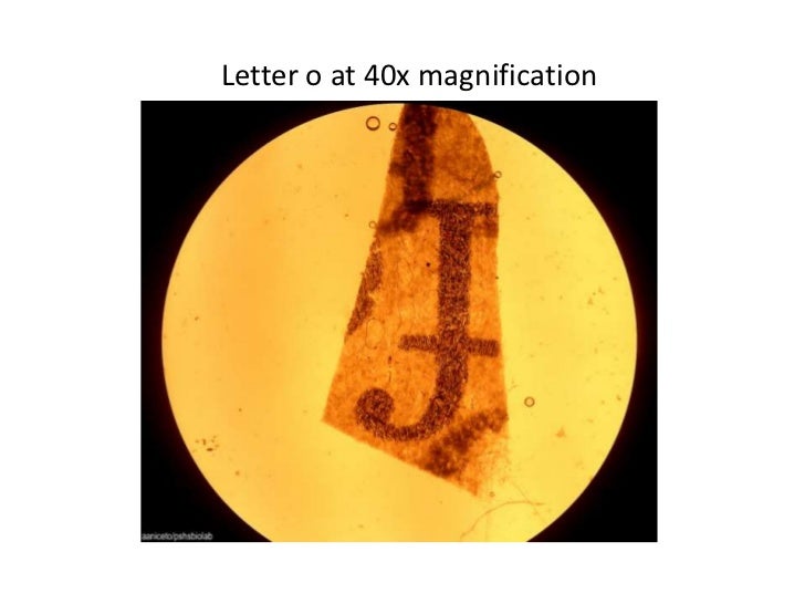The microscope presentation