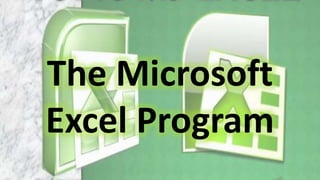 The Microsoft
Excel Program
 