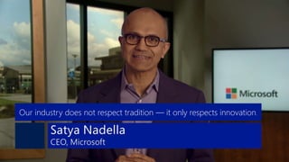 Our industry does not respect tradition — it only respects innovation. 
 