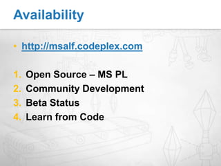 Beta Released at Mix on 3/15/2010Silverlight 3Blend 3Visual Studio 2008Microsoft Silverlight Media Framework 1.0Smooth Streaming Media ElementSDK to be Released when Silverlight 4 RTWSilverlight 4Blend 4Visual Studio 2010Microsoft Silverlight Media Framework 1.0Smooth Streaming Media ElementRelease Information
