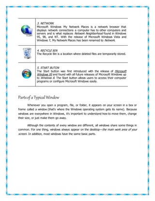 The microsoft windows desktop | DOCX