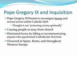 Crusades (cont’d)“Successful failures”Christians did not accomplish their goal, but as a result trade is increased with the middle-eastAs a result of the Crusades, Feudalism is weakeneddue to lack of serfs because of the Plague 