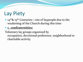 Peasant revoltsWhy?Jacquerie(zhah-kuh-ree)? Pp. 358Uprising of the French peasantry, after the costs of the Hundred Years’ War fell disproportionately on the poor (nobles killed, their families were attacked). The upper class united to put down the revolt1381-English peasant revolts?Revolt by Eng. Peasants in 1381 in response to changing economic conditions. Could this happen today with our current economic strife?View Map on pg. 360 on the 14th C. revolts