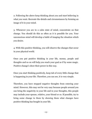 The millionaire mindset