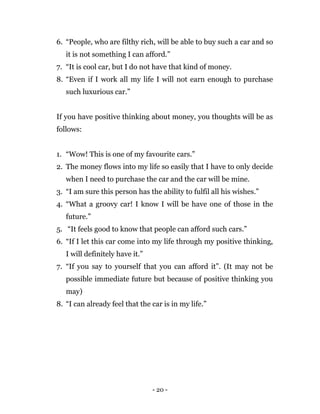 The millionaire mindset