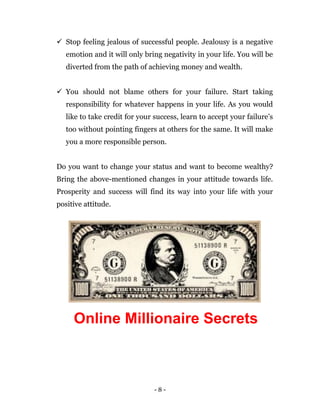 The millionaire mindset 