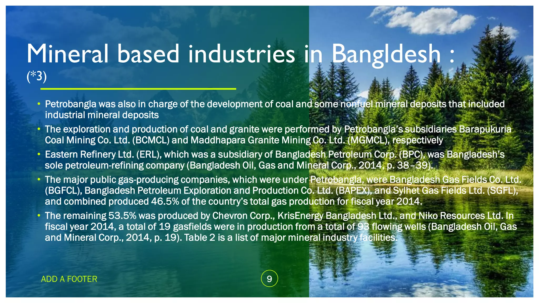 The mineral resources of Bangladesh & it's influence on sustainable ...