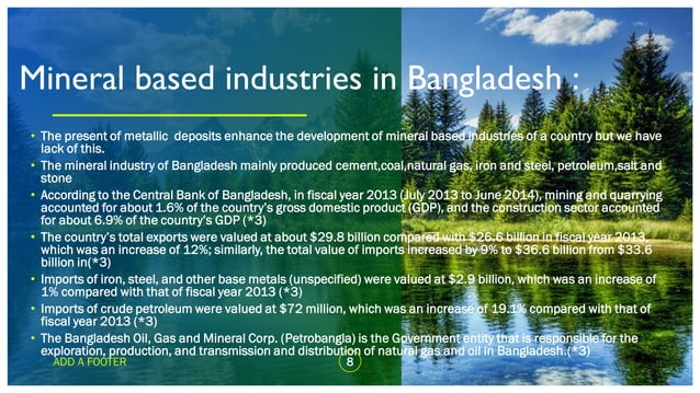The mineral resources of Bangladesh & it's influence on sustainable ...