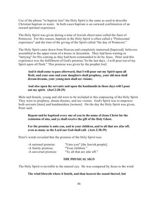 The ministry of the holy spirit | PDF