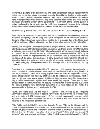 The minoritization of the indigenous communities | DOCX