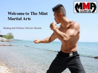 Welcome to The Mint
Martial Arts
Boxing and Fitness, Fitness Classes
 