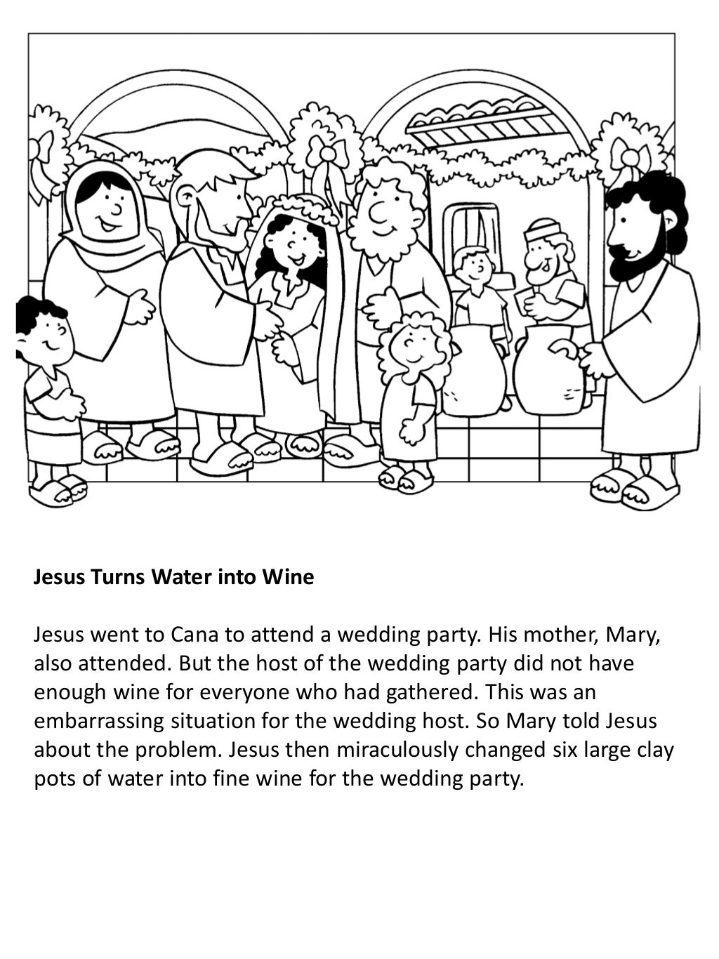The Miracles of Jesus: Coloring Book