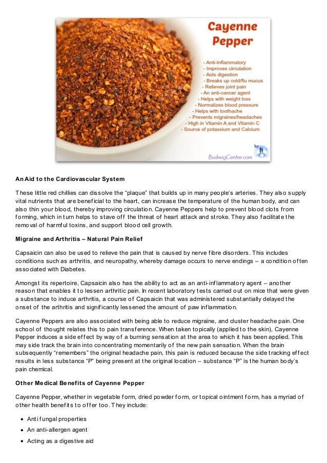 The Miraculous Health Benefits Of Cayenne Pepper