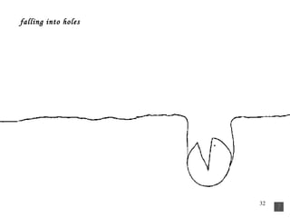   falling into holes   