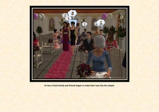 At two o’clock family and friends began to make their way into the chapel.
 