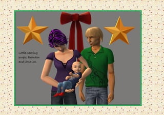 Lottie-wearing
purple, Brandon
and little Leo.
 