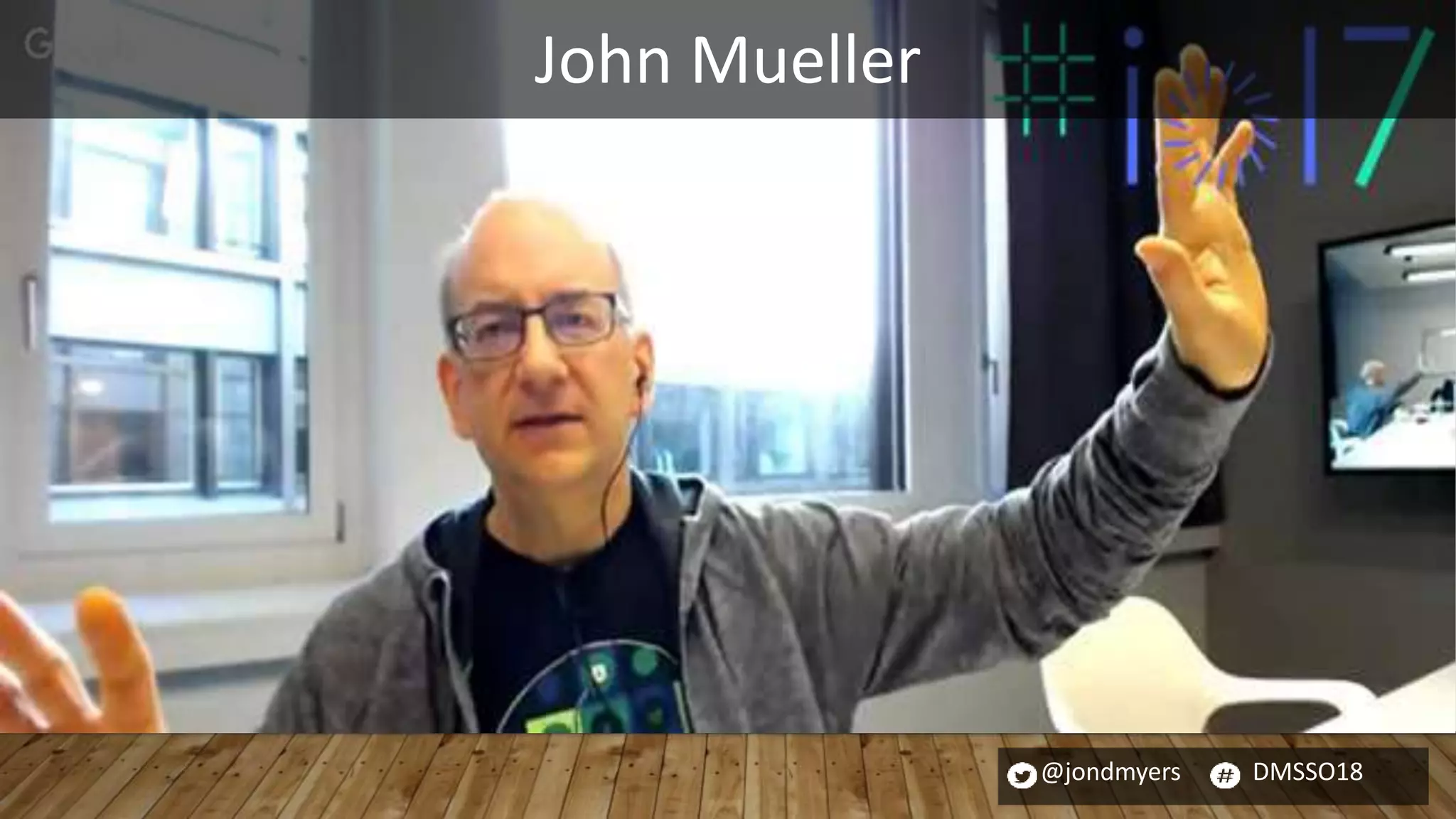 @jondmyers DMSSO18
John Mueller
 