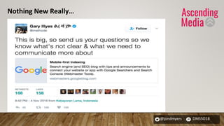 @jondmyers DMSSO18
Nothing New Really…
 