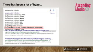 @jondmyers DMSSO18
There has been a lot of hype…
 