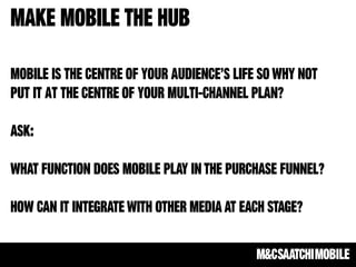 The Mobile Hub: The next presentation in our Inside Mobile Masterclass series