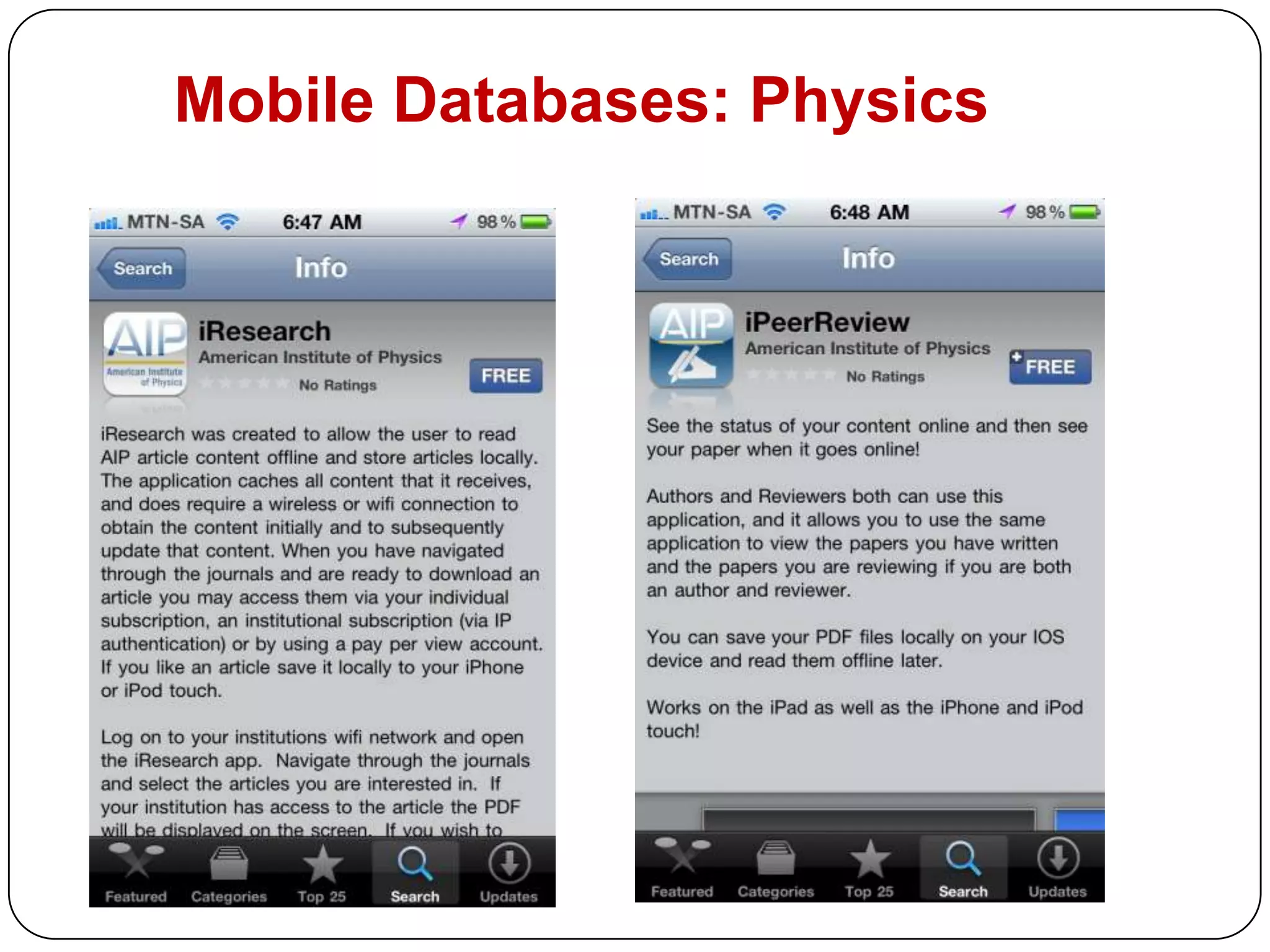 QR Code from your Mobile: Example for Librarians UJ Library CatalogueSmart phonesOrdinary web enabledphones