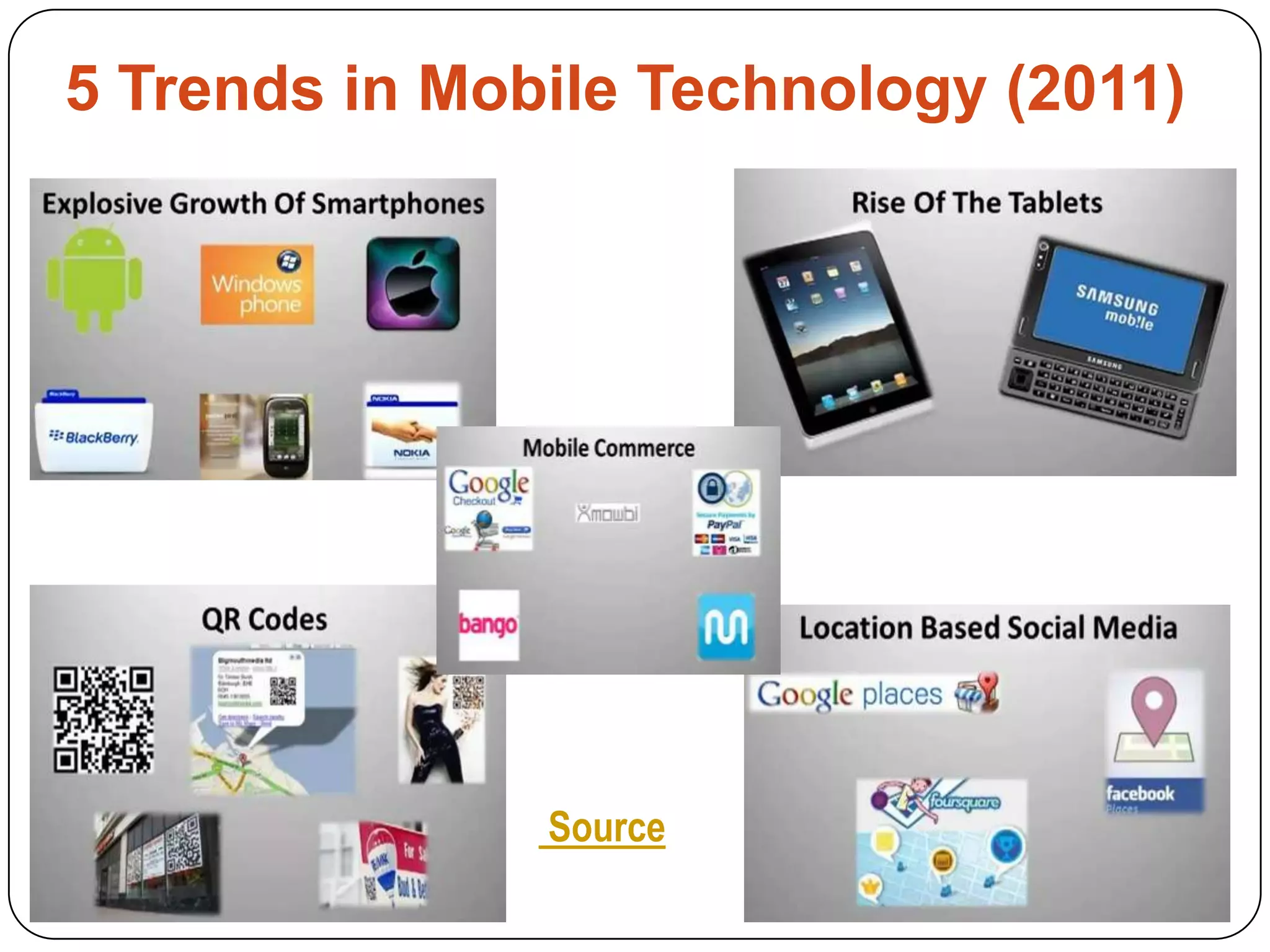5 Trends in Mobile Technology (2011)  Source