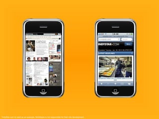 *IndyStar.com Is used as an example. Mobiltopia is not responsible for their site development.
 