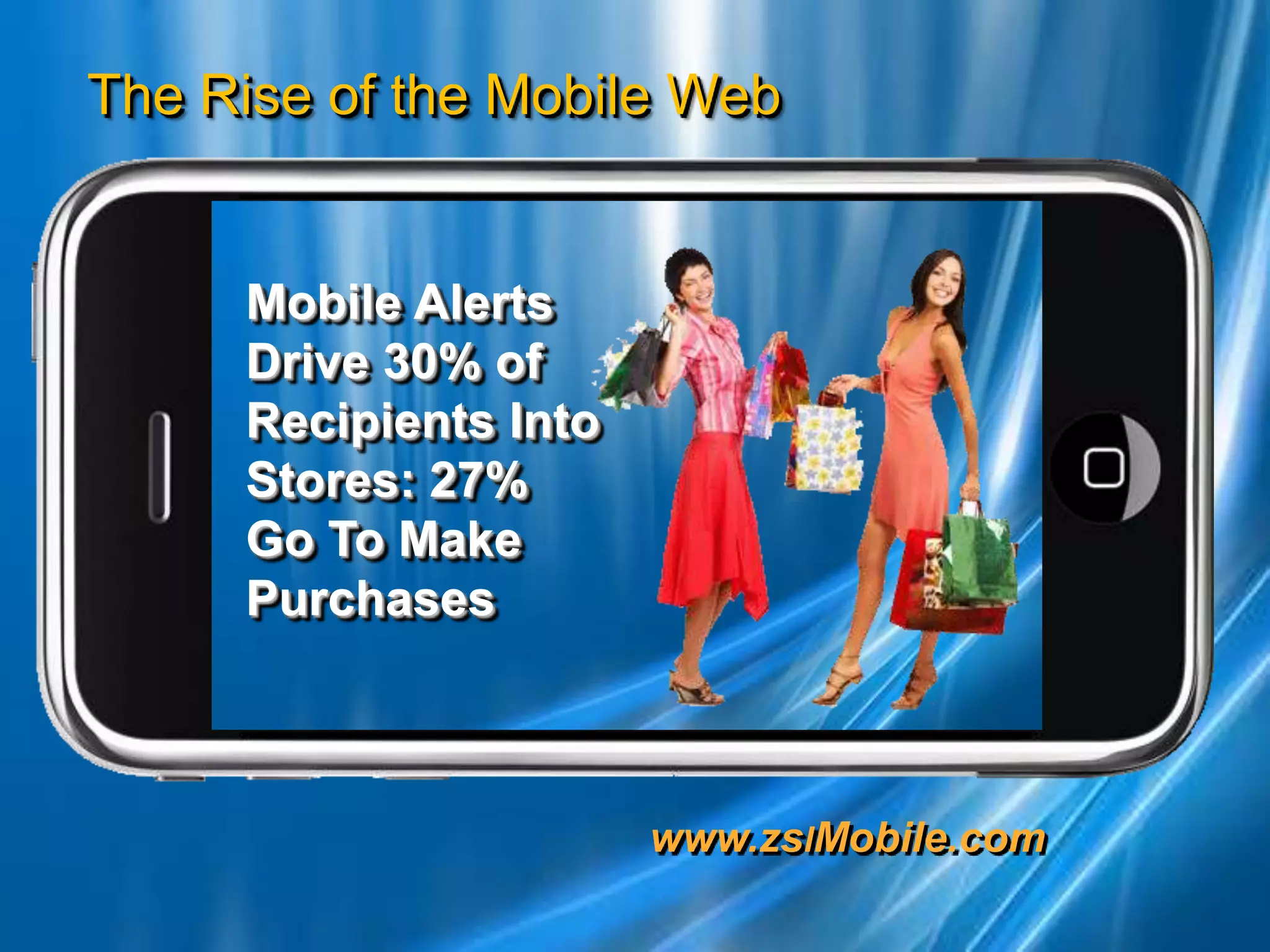 Mobile Alerts Drive 30% of Recipients Into Stores: 27%  Go To Make Purchases