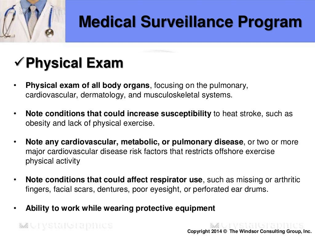 The Model for Medical Surveillance Program for Upstream Oil/Gas Produ…