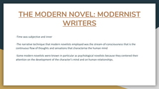 The modern and dystopian novel | PPTX