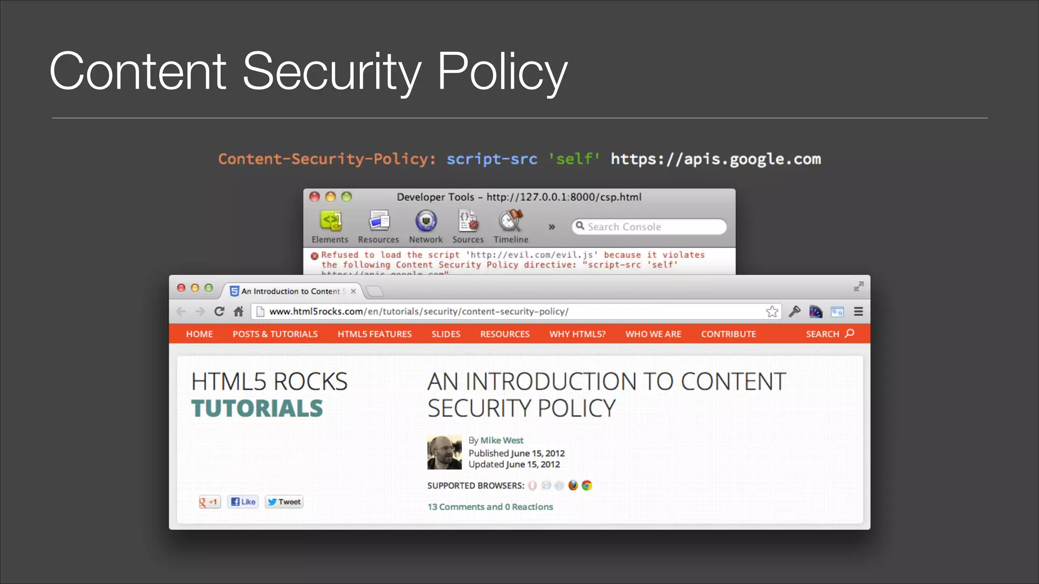 Content Security Policy 