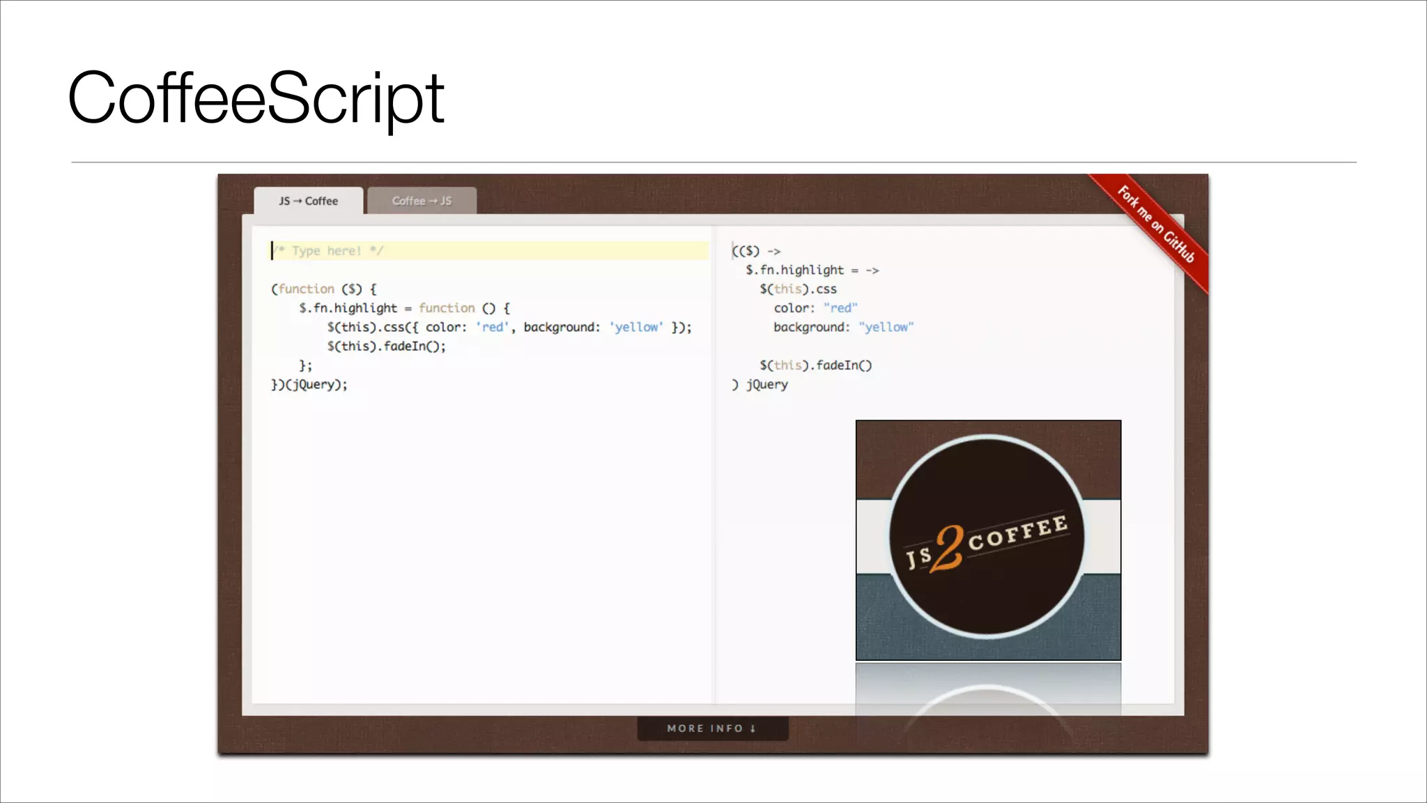 CoffeeScript 