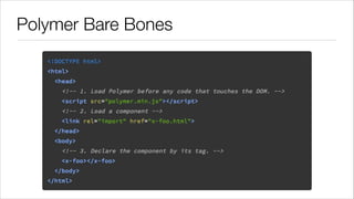 Polymer Bare Bones

 