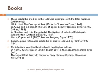 The modern law review method of citation | PPTX