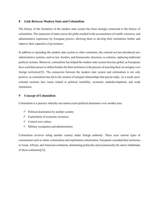 Modern Colonisation The Modern State & Colonialism Explained | Origins, Power, Sovereignty ...
