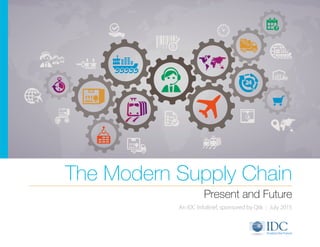 An IDC InfoBrief, sponsored by Qlik | July 2015
Present and Future
The Modern Supply Chain
 