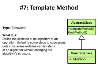 #7: Template Method
 