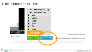 Google Education Trainer
Click Simulator to Test
 