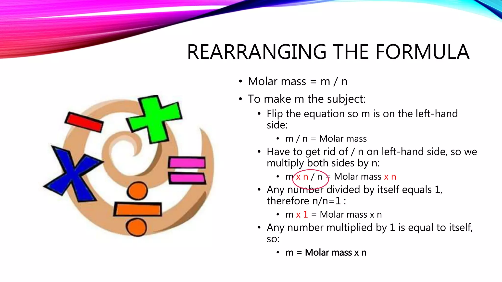Molality Formulas Rearrangements The mole (chemistry) | PPTX