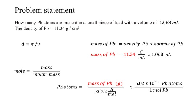 The mole and Avogadro | PPTX
