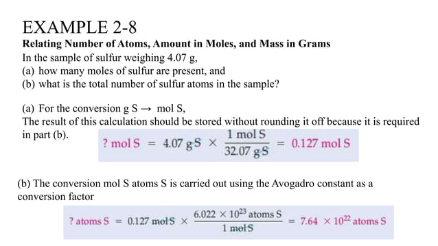 The mole and Avogadro | PPTX