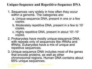 Unique Dna Sequences Example The molecular basis of inheritance | PPT