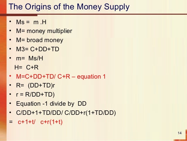 The Money Supply
