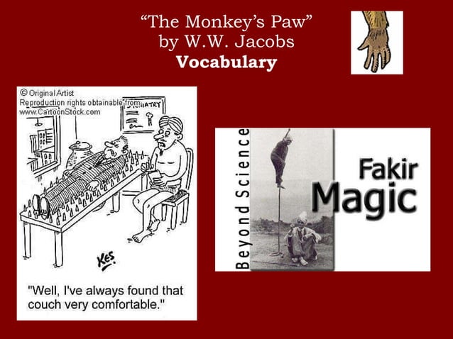 The Monkey S Paw Vocabulary The Monkey S Paw Vocabulary
