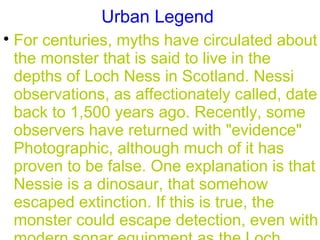 The monster of loch ness