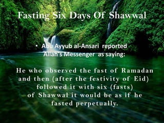 The Month of Sawwal | PPTX