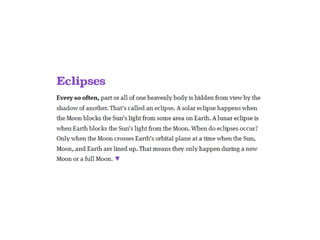 The moon
