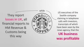 Revision
Year: 2011
Uk Turnover
Profit before tax
Tax paid
Tax as % of turnover
 