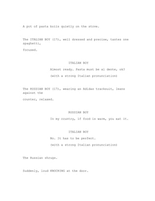 The Morning Heist Opening sequence script | DOCX