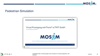 The MOSIM Project: Combining digital human simulations for industrial applications, Felix
Gaisbauer
Pedestrian Simulation
...